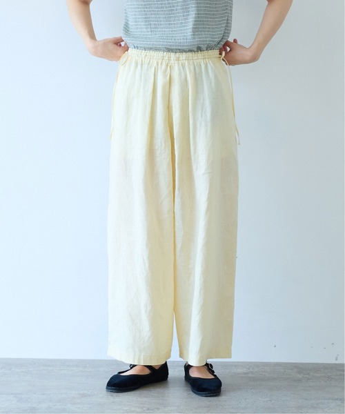 yuni（ユニ　）の「Linen drawstrings パンツ（その他パンツ・レディース・オレンジ/イエロー/グレー/アイボリー/ブラック・FREE）」の14枚目の写真