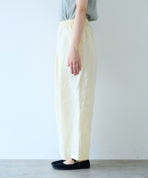 yuni（ユニ　）の「Linen drawstrings パンツ（その他パンツ・レディース・オレンジ/イエロー/グレー/アイボリー/ブラック・FREE）」の12枚目の写真