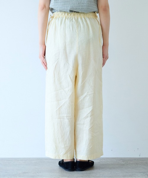 yuni（ユニ　）の「Linen drawstrings パンツ（その他パンツ・レディース・オレンジ/イエロー/グレー/アイボリー/ブラック・FREE）」の11枚目の写真