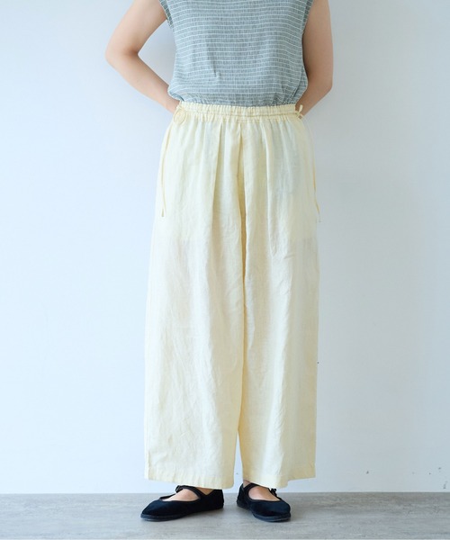 △Linen drawstrings パンツ（その他パンツ）｜yuni（ユニ ）の