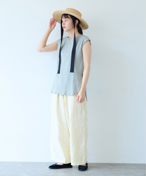 パンツ yunyun △Linen drawstrings パンツ（その他パンツ）｜yuni（ユニ ）の