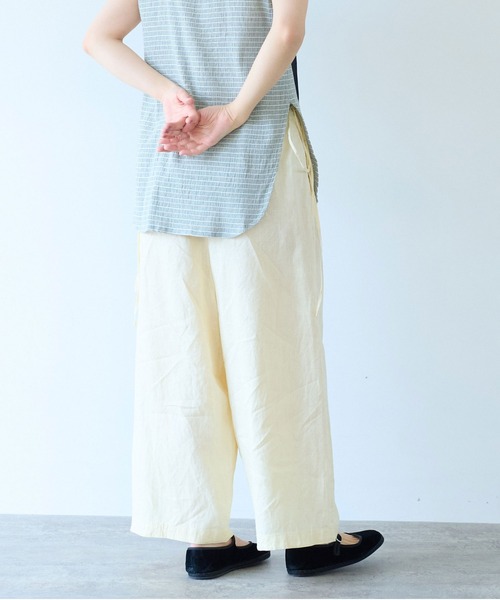 yuni（ユニ　）の「Linen drawstrings パンツ（その他パンツ・レディース・オレンジ/イエロー/グレー/アイボリー/ブラック・FREE）」の18枚目の写真