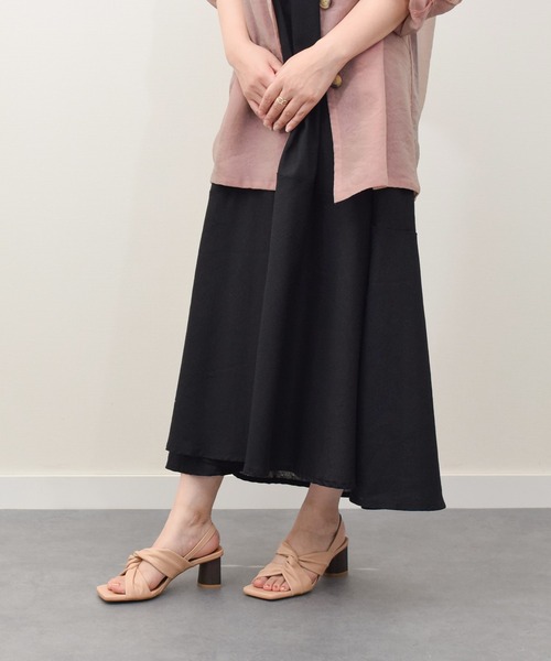 ANGEL ALARCON（アンヘルアラルコン）の「【ANGEL ALARCON】スクエアトウクロスベルトサンダル(D52003)（サンダル・レディース・ベージュ/ブラック/シルバー・35/38/37/36/39）」の9枚目の写真