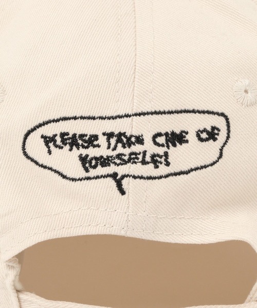 niko and...（ニコアンド）の「オガワナツミコラボ刺繍キャップ（キャップ・メンズ・オフホワイト/ブルー/ブラック・FREE）」の6枚目の写真