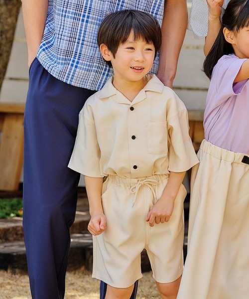 FOUND GOOD(ファウンドグッド)の「B/デニムライクショートP(その他パンツ・キッズ・ネイビー/アイボリー/ブルー系2・120cm/130cm/140cm/150cm)」の4枚目の写真