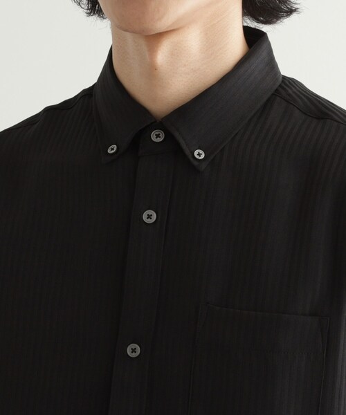 tk.TAKEO KIKUCHI(ティーケータケオキクチ)の「◆七分袖ドビー織シャツ(ビジネスシャツ・メンズ・ブラック系1/ブラック系2/ホワイト系2/ホワイト系3・03/02/04)」の18枚目の写真