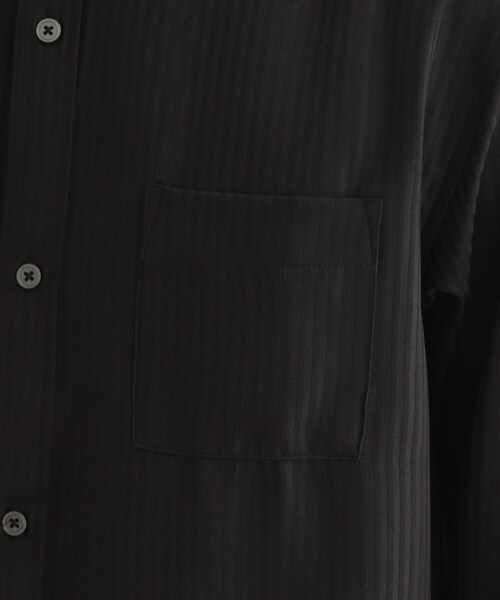 tk.TAKEO KIKUCHI(ティーケータケオキクチ)の「◆七分袖ドビー織シャツ(ビジネスシャツ・メンズ・ブラック系1/ブラック系2/ホワイト系2/ホワイト系3・03/02/04)」の9枚目の写真