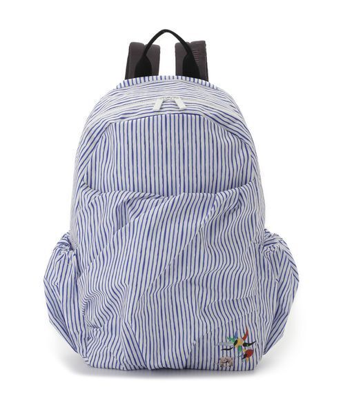 emmi（エミ）の「【emmi×Leo Lionni】撥水 ワッペンギャザーボディーバックパック（ショルダーバッグ・レディース・ブラック/ストライプ・FREE）」の5枚目の写真