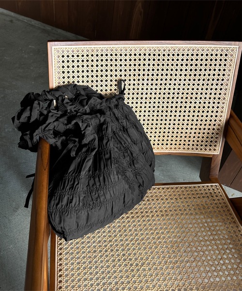 KOBE LETTUCE（コウベレタス）の「[ yuiさんコラボ ] シャーリングバッグ（トートバッグ・レディース・アイボリー/ベージュ/グリーン/ブラック・F）」の22枚目の写真