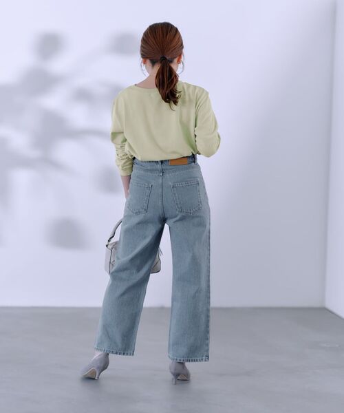 COHINA(コヒナ)の「カットアウトライトスウェットロンT 【低身長・小柄女性】(スウェット・レディース・グレー/イエロー/ホワイト/グリーン・ONE SIZE)」の14枚目の写真