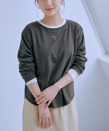 カットアウトライトスウェットロンT 【低身長・小柄女性】