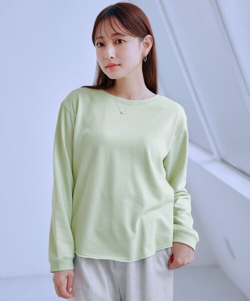 未使用　cohina カットアウトライトスウェットロンT　Sサイズ カットアウトライトスウェットロンT 【低身長・小柄女性