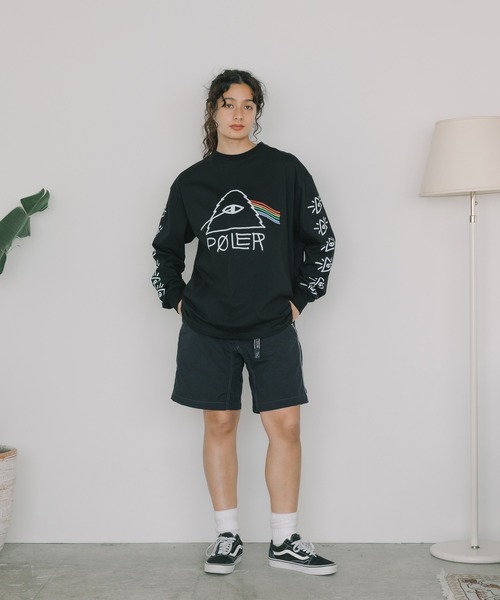 POLeR(ポーラー)の「POLeR/ポーラー PSYCHEDELIC RELAX FIT L/S TEE Tシャツ ロンT メンズ 夏物 夏服(Tシャツ/カットソー・メンズ・ブラック/ホワイト・XL/L/M)」の14枚目の写真