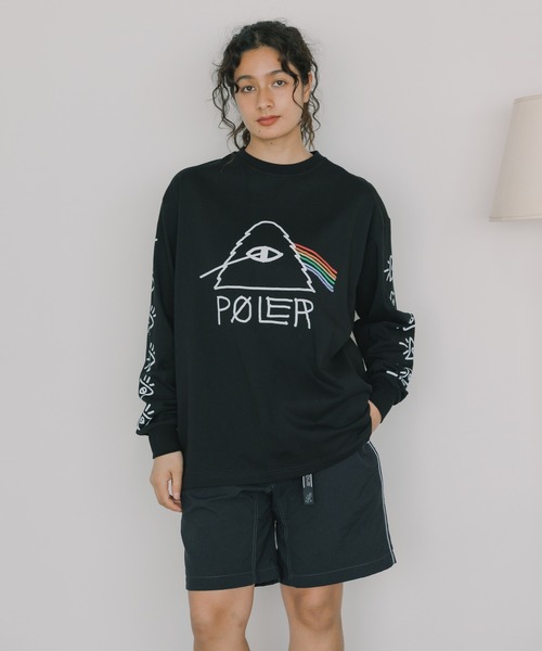 POLeR(ポーラー)の「POLeR/ポーラー PSYCHEDELIC RELAX FIT L/S TEE Tシャツ ロンT メンズ 夏物 夏服(Tシャツ/カットソー・メンズ・ブラック/ホワイト・XL/L/M)」の16枚目の写真