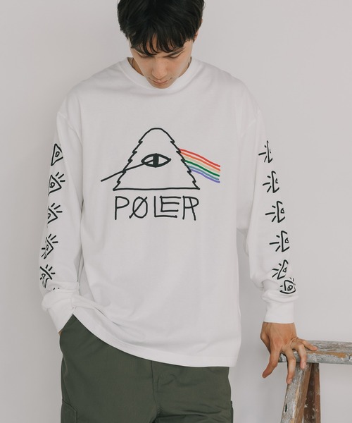 POLeR(ポーラー)の「POLeR/ポーラー PSYCHEDELIC RELAX FIT L/S TEE Tシャツ ロンT メンズ 夏物 夏服(Tシャツ/カットソー・メンズ・ブラック/ホワイト・XL/L/M)」の20枚目の写真