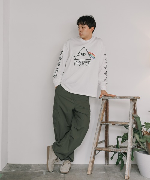 POLeR(ポーラー)の「POLeR/ポーラー PSYCHEDELIC RELAX FIT L/S TEE Tシャツ ロンT メンズ 夏物 夏服(Tシャツ/カットソー・メンズ・ブラック/ホワイト・XL/L/M)」の22枚目の写真