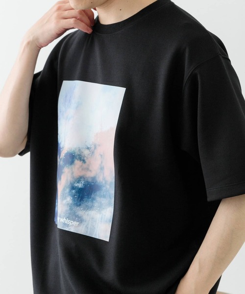 ITEMS URBANRESEARCH（アイテムズ アーバンリサーチ）の「Art Graphic ポンチTシャツ Dewy（Tシャツ/カットソー・メンズ・ブラック/ホワイト・MEDIUM/LARGE）」の10枚目の写真
