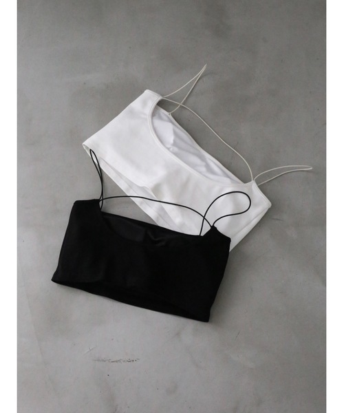 Katrin TOKYO(カトリーントーキョー)の「cup-in cropped camisole(キャミソール・レディース・ブラック/ホワイト・FREE/XS)」の5枚目の写真