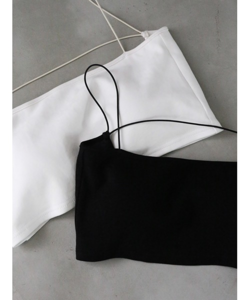 Katrin TOKYO(カトリーントーキョー)の「cup-in cropped camisole(キャミソール・レディース・ブラック/ホワイト・FREE/XS)」の6枚目の写真