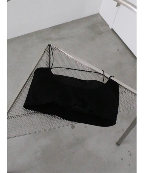 Katrin TOKYO(カトリーントーキョー)の「cup-in cropped camisole(キャミソール・レディース・ブラック/ホワイト・FREE/XS)」の14枚目の写真