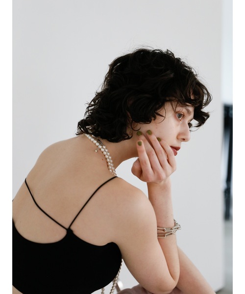 Katrin TOKYO(カトリーントーキョー)の「cup-in cropped camisole(キャミソール・レディース・ブラック/ホワイト・FREE/XS)」の18枚目の写真