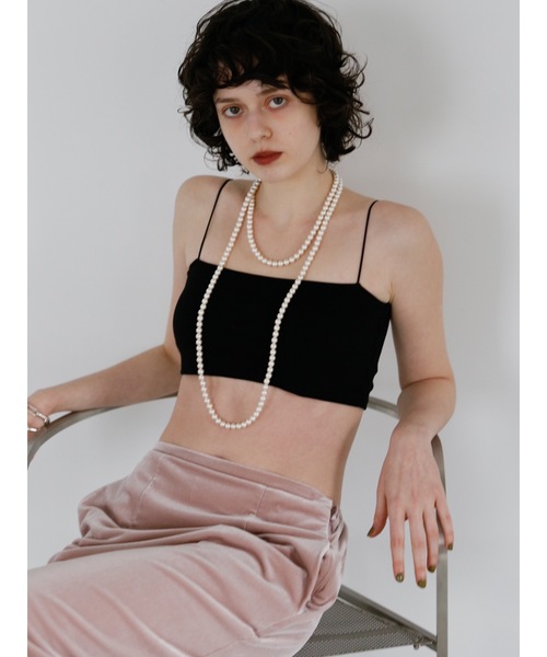 Katrin TOKYO(カトリーントーキョー)の「cup-in cropped camisole(キャミソール・レディース・ブラック/ホワイト・FREE/XS)」の20枚目の写真