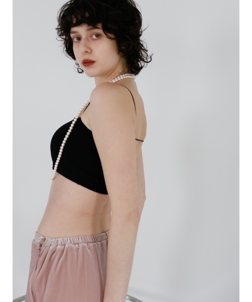 Katrin TOKYO(カトリーントーキョー)の「cup-in cropped camisole(キャミソール・レディース・ブラック/ホワイト・FREE/XS)」の22枚目の写真