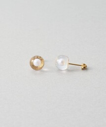 ピアス ブルーカルセドニー コンビカラー（ピアス（両耳用））｜Jouete 