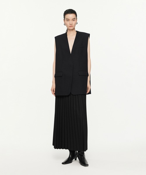 JNBY（ジェーエヌビーワイ）の「Sleek Mid-length Blazer Vest / ブレザーベスト（ベスト・レディース・ブラック・34）」の3枚目の写真