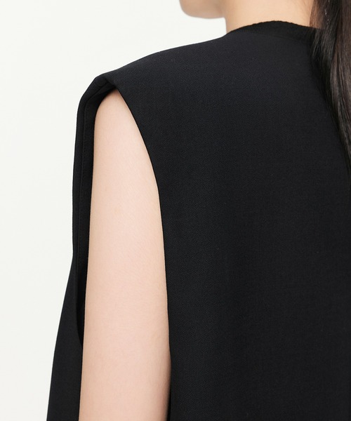 JNBY（ジェーエヌビーワイ）の「Sleek Mid-length Blazer Vest / ブレザーベスト（ベスト・レディース・ブラック・34）」の7枚目の写真