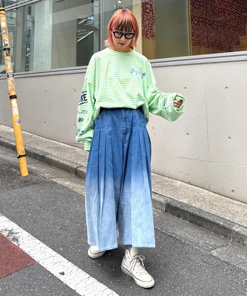 SOUNDSGOOOOD（サウンズグッド）の「【SOUNDS GOOOOD / サウンズグッド】アソートプリーツワイドショーツ（デニムパンツ・メンズ・ホワイト/ネイビー/カーキ・ONE SIZE）」の19枚目の写真