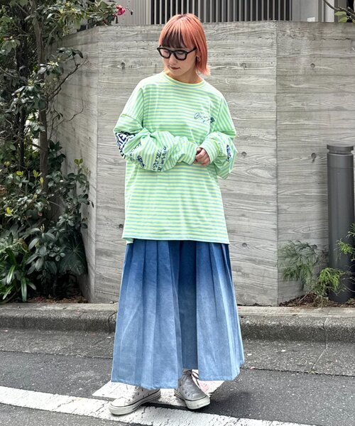 SOUNDSGOOOOD（サウンズグッド）の「【SOUNDS GOOOOD / サウンズグッド】アソートプリーツワイドショーツ（デニムパンツ・メンズ・ホワイト/ネイビー/カーキ・ONE SIZE）」の20枚目の写真