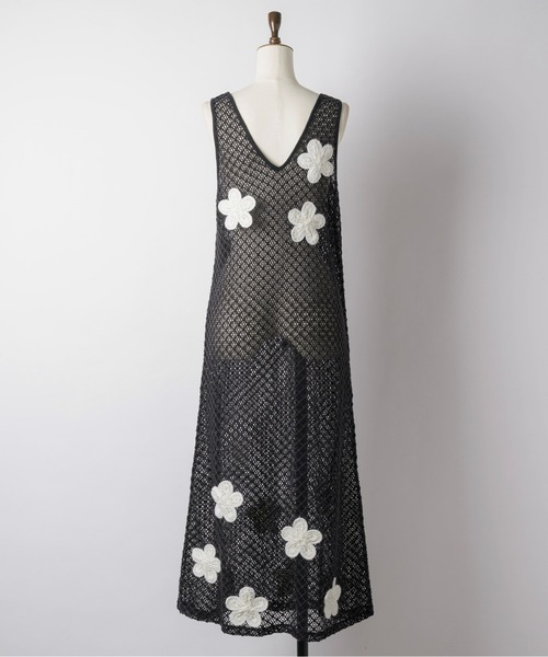 セール】2way flower wappen mesh OP / フラワーワッペン