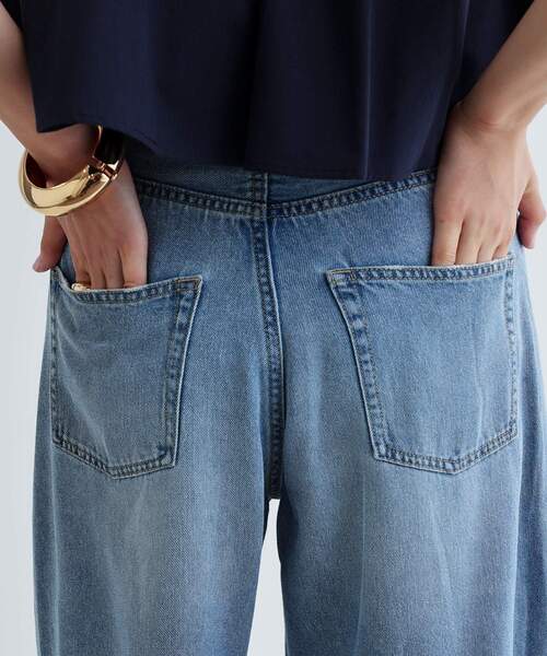 GALLEST(ギャレスト)の「ライトワイドデニム(デニムパンツ・レディース・ホワイト/ライトブルー・36/38/40)」の9枚目の写真
