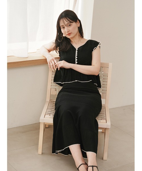 snidel スナイデル　スカート、ニット SALE60%OFF】SNIDEL スナイデル ニットツイードスカート