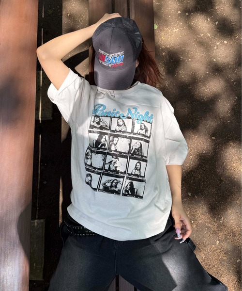 sedacle（セダクル）の「ヴィンテージライクアソートバンT（Tシャツ/カットソー・レディース・ホワイト/ホワイト系その他/ブラック/グレー系その他/ブラック系その他/グレー・SMALL/MEDIUM/LARGE）」の2枚目の写真