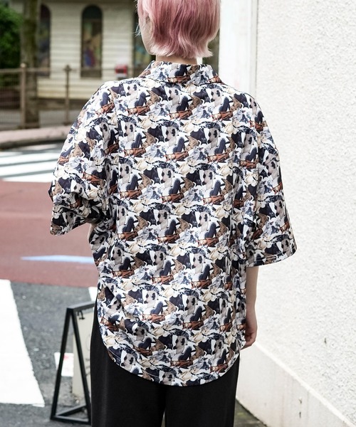 UNIIT(ユニット)の「犬猫アロハ ビッグシャツ(シャツ/ブラウス・メンズ・その他/その他1・MEDIUM/LARGE)」の8枚目の写真