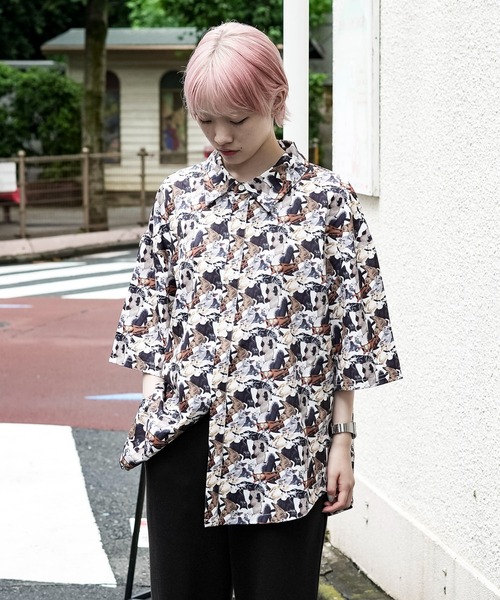 UNIIT(ユニット)の「犬猫アロハ ビッグシャツ(シャツ/ブラウス・メンズ・その他/その他1・MEDIUM/LARGE)」の9枚目の写真