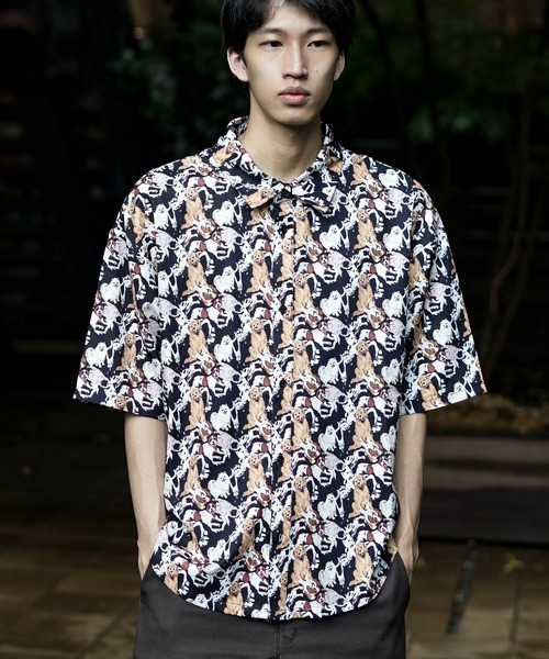 UNIIT(ユニット)の「犬猫アロハ ビッグシャツ(シャツ/ブラウス・メンズ・その他/その他1・MEDIUM/LARGE)」の4枚目の写真
