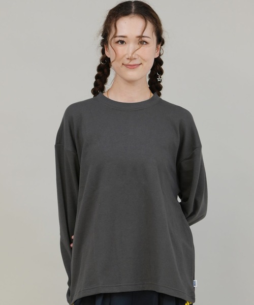 DISCUS ATHLETIC(ディスカス アスレチック)の「DISCUS ATHLETIC/ディスカスアスレチック DSC COOLMAX袖リブロンT ロンT 5473-5107(Tシャツ/カットソー・レディース・ホワイト/杢グレー/ブラック/オートミール/ネイビー/スミクロ・L/M)」の3枚目の写真