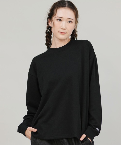 DISCUS ATHLETIC(ディスカス アスレチック)の「DISCUS ATHLETIC/ディスカスアスレチック DSC COOLMAX袖リブロンT ロンT 5473-5107(Tシャツ/カットソー・レディース・ホワイト/杢グレー/ブラック/オートミール/ネイビー/スミクロ・L/M)」の2枚目の写真