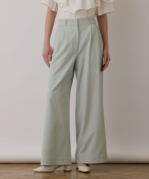 Diagram（ダイアグラム）の「ストレッチワイドパンツ（その他パンツ・レディース・カーキ/グリーン/ホワイト/ブラック・38/36/34）」の4枚目の写真