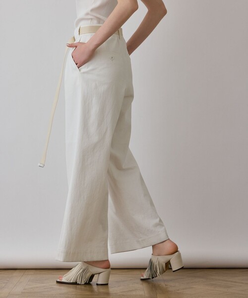 Diagram（ダイアグラム）の「ストレッチワイドパンツ（その他パンツ・レディース・カーキ/グリーン/ホワイト/ブラック・38/36/34）」の5枚目の写真