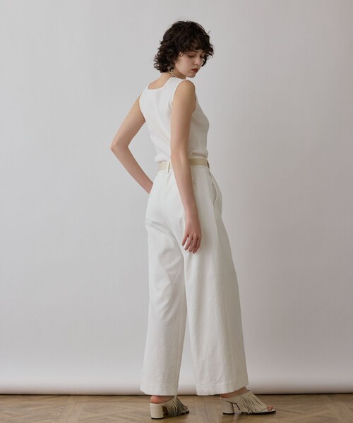 Diagram（ダイアグラム）の「ストレッチワイドパンツ（その他パンツ・レディース・カーキ/グリーン/ホワイト/ブラック・38/36/34）」の9枚目の写真