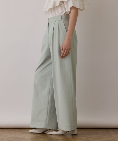 Diagram（ダイアグラム）の「ストレッチワイドパンツ（その他パンツ・レディース・カーキ/グリーン/ホワイト/ブラック・38/36/34）」の12枚目の写真