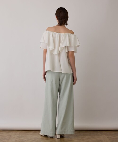 Diagram（ダイアグラム）の「ストレッチワイドパンツ（その他パンツ・レディース・カーキ/グリーン/ホワイト/ブラック・38/36/34）」の16枚目の写真