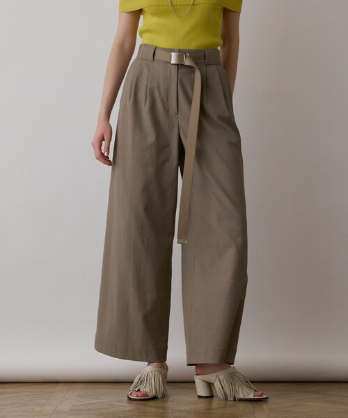 Diagram（ダイアグラム）の「ストレッチワイドパンツ（その他パンツ・レディース・カーキ/グリーン/ホワイト/ブラック・38/36/34）」の20枚目の写真