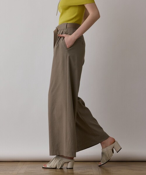 Diagram（ダイアグラム）の「ストレッチワイドパンツ（その他パンツ・レディース・カーキ/グリーン/ホワイト/ブラック・38/36/34）」の21枚目の写真