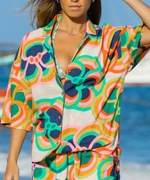 【BILLABONG/ビラボン】25SS MAMI WATA BEACH SIDE/総柄セットアップ対応可能オープンカラーシャツ