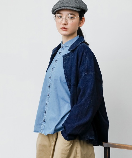 Brocante / ブロカント] ジャガードデニム ウーブリエジャケット